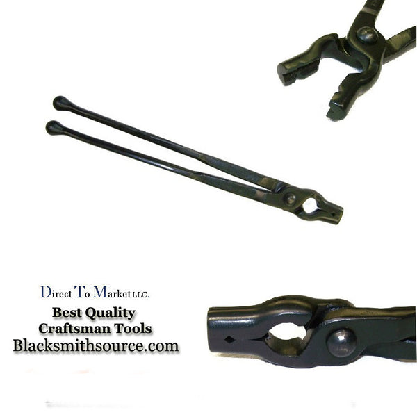 Blacksmith V-bit Bolt Long Jaw 3/8" Forge tongs - Blacksmith Source Tool Company