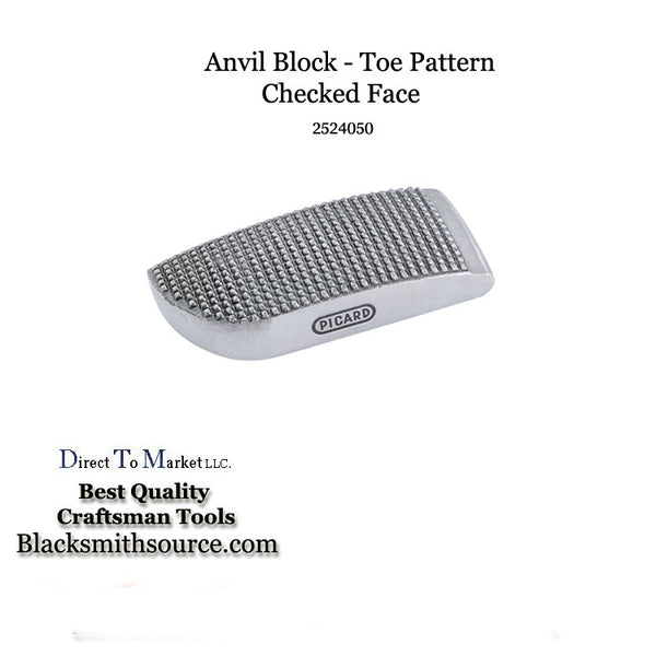 Checked Face "Toe" Pattern  Dolly 2524050 Bumping Tool - Blacksmith Source Tool Company