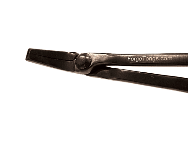 Blacksmith Duck Bill 45 Degree 12" Rein Forge tongs - Blacksmith Source Tool Company