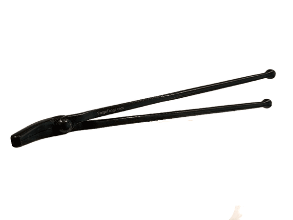 Blacksmith Duck Bill 45 Degree 12" Rein Forge tongs - Blacksmith Source Tool Company