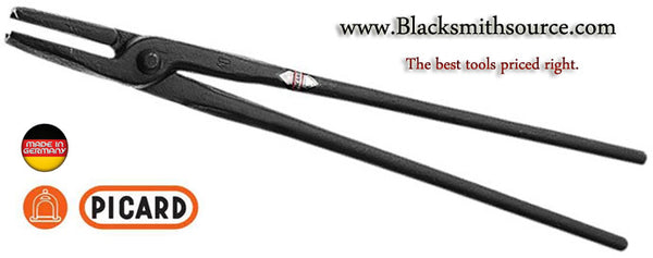 004800 Round Hollow Nose Blacksmith Tongs by Picard - Blacksmith Source Tool Company 