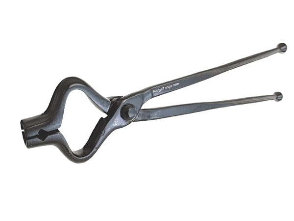 Blacksmith V-Bit Bolt Rail Road Spike 5/8" Forge Tongs - Blacksmith Source Tool Company