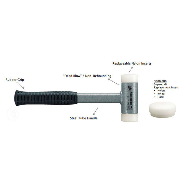 Supercraft Non Rebound Dead Blow Mallet Nylon Faces - Blacksmith Source Tool Company