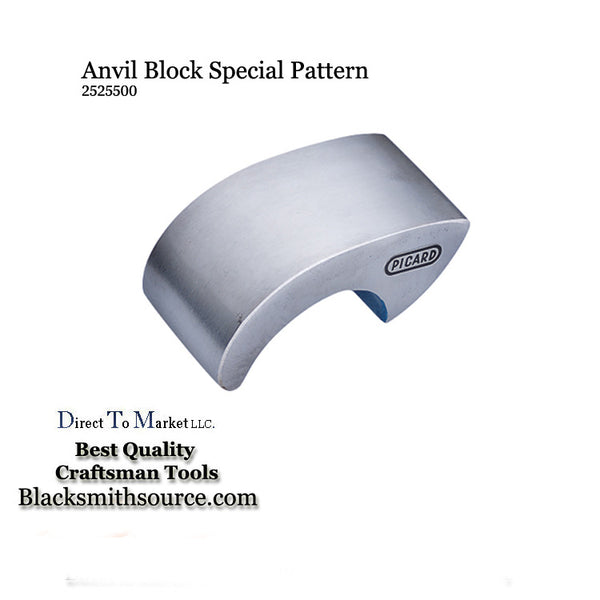 Special Pattern Dolly Anvil Block 2525500 Bumping Tool - Blacksmith Source Tool Company 