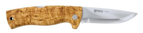 Dokka outdoor folding Knife backwoods with Leather Sheath - Blacksmith Source Tool Company 