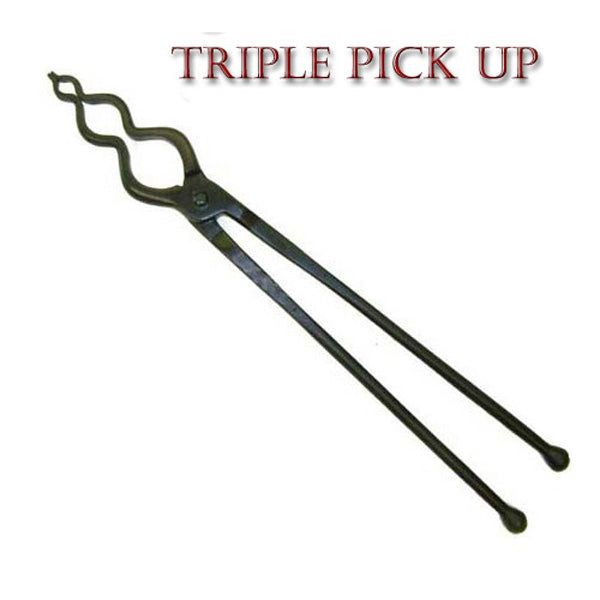 Triple Pick Forge Tongs - Blacksmith Source Tool Company 